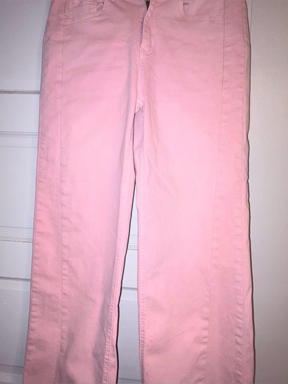 Women's Light Pink Wide Leg Jeans